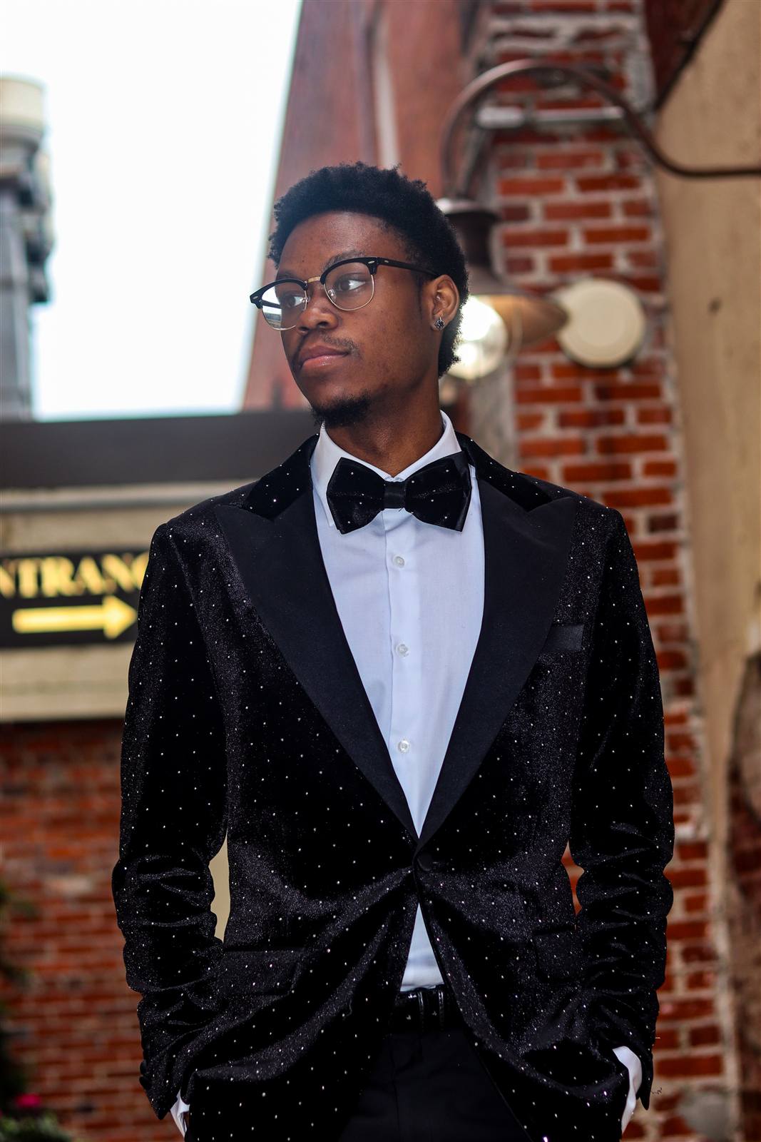 Formal portrait at an event